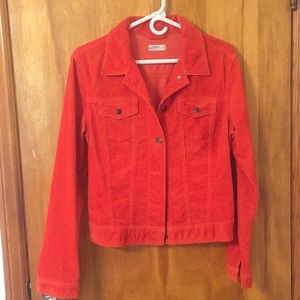 Burnt Orange Corduroy Gap Jacket.